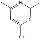 2,6-dimethylpyrimidine-4-thiol 구조식 이미지