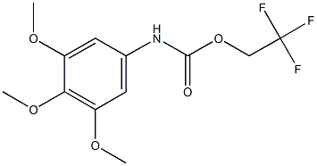 2,2,2-trifluoroethyl 3,4,5-trimethoxyphenylcarbamate 구조식 이미지