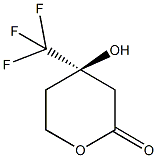 (4R)-4-hydroxy-4-(trifluoromethyl)tetrahydro-2H-pyran-2-one Structure