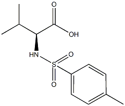 (2S)-3-methyl-2-{[(4-methylphenyl)sulfonyl]amino}butanoic acid 구조식 이미지