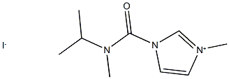 1-{[isopropyl(methyl)amino]carbonyl}-3-methyl-1H-imidazol-3-ium iodide 구조식 이미지