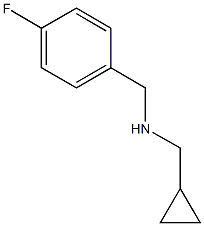 (cyclopropylmethyl)[(4-fluorophenyl)methyl]amine Structure