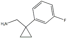 [1-(3-fluorophenyl)cyclopropyl]methanamine Structure