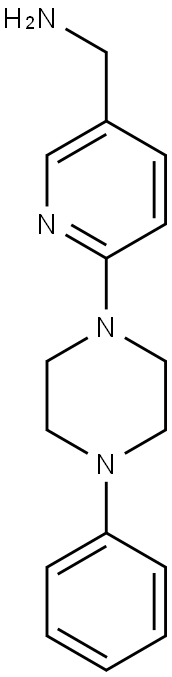 [6-(4-phenylpiperazin-1-yl)pyridin-3-yl]methanamine Structure