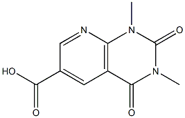 1,3-dimethyl-2,4-dioxo-1H,2H,3H,4H-pyrido[2,3-d]pyrimidine-6-carboxylic acid 구조식 이미지