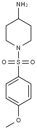 1-[(4-methoxybenzene)sulfonyl]piperidin-4-amine 구조식 이미지