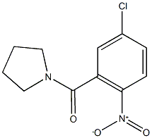 1-[(5-chloro-2-nitrophenyl)carbonyl]pyrrolidine 구조식 이미지