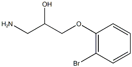 1-amino-3-(2-bromophenoxy)propan-2-ol 구조식 이미지