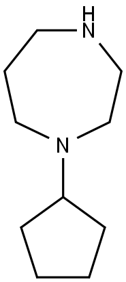 1-cyclopentyl-1,4-diazepane Structure