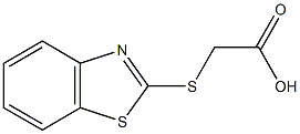 2-(1,3-benzothiazol-2-ylsulfanyl)acetic acid 구조식 이미지