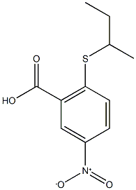 2-(butan-2-ylsulfanyl)-5-nitrobenzoic acid Structure