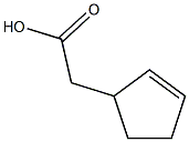 2-(cyclopent-2-en-1-yl)acetic acid Structure