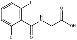 2-[(2-chloro-6-fluorophenyl)formamido]acetic acid 구조식 이미지