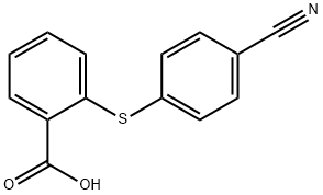 2-[(4-cyanophenyl)sulfanyl]benzoic acid 구조식 이미지