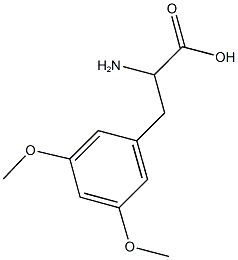 2-amino-3-(3,5-dimethoxyphenyl)propanoic acid 구조식 이미지