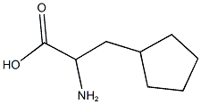 2-amino-3-cyclopentylpropanoic acid 구조식 이미지
