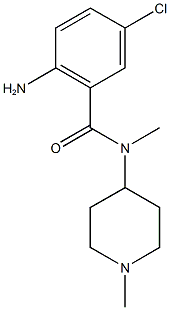2-amino-5-chloro-N-methyl-N-(1-methylpiperidin-4-yl)benzamide Structure