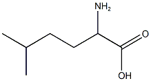 2-amino-5-methylhexanoic acid 구조식 이미지