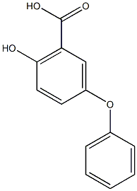 2-hydroxy-5-phenoxybenzoic acid 구조식 이미지