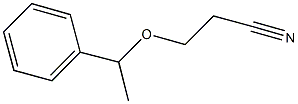 3-(1-phenylethoxy)propanenitrile Structure