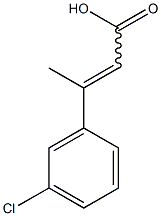 3-(3-chlorophenyl)but-2-enoic acid Structure