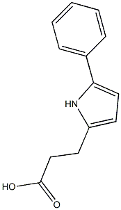 3-(5-phenyl-1H-pyrrol-2-yl)propanoic acid Structure