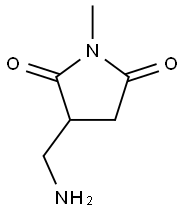 3-(aminomethyl)-1-methylpyrrolidine-2,5-dione 구조식 이미지