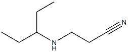 3-(pentan-3-ylamino)propanenitrile 구조식 이미지