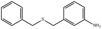 3-[(benzylsulfanyl)methyl]aniline 구조식 이미지