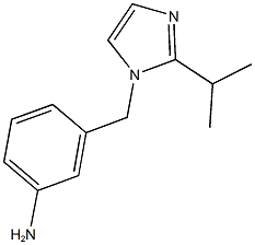 3-{[2-(propan-2-yl)-1H-imidazol-1-yl]methyl}aniline Structure