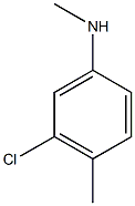 3-chloro-N,4-dimethylaniline Structure