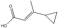 3-cyclopropylbut-2-enoic acid 구조식 이미지