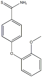 4-(2-methoxyphenoxy)benzene-1-carbothioamide 구조식 이미지