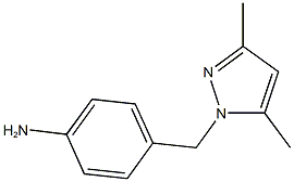 4-[(3,5-dimethyl-1H-pyrazol-1-yl)methyl]aniline 구조식 이미지