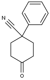 4-oxo-1-phenylcyclohexane-1-carbonitrile Structure