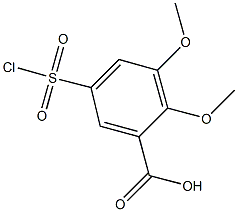 5-(chlorosulfonyl)-2,3-dimethoxybenzoic acid 구조식 이미지