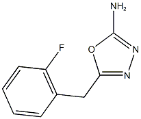 5-[(2-fluorophenyl)methyl]-1,3,4-oxadiazol-2-amine 구조식 이미지