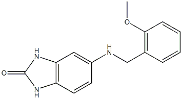 5-{[(2-methoxyphenyl)methyl]amino}-2,3-dihydro-1H-1,3-benzodiazol-2-one 구조식 이미지