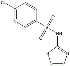 6-chloro-N-(1,3-thiazol-2-yl)pyridine-3-sulfonamide Structure