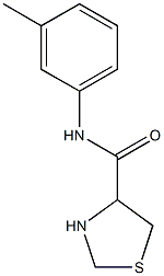 N-(3-methylphenyl)-1,3-thiazolidine-4-carboxamide 구조식 이미지