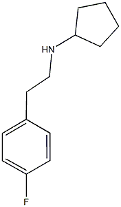 N-[2-(4-fluorophenyl)ethyl]cyclopentanamine Structure