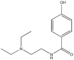 N-[2-(diethylamino)ethyl]-4-hydroxybenzamide 구조식 이미지