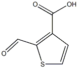 2-formylthiophene-3-carboxylic acid 구조식 이미지