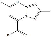 2,5-dimethylpyrazolo[1,5-a]pyrimidine-7-carboxylic acid 구조식 이미지