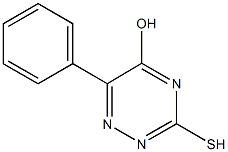 6-Phenyl-3-thioxo-2,3-dihydro-1,2,4-triazine-5(4H)-one 구조식 이미지