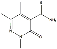 2,5,6-TRIMETHYL-3-OXO-2,3-DIHYDROPYRIDAZINE-4-CARBOTHIOAMIDE Structure