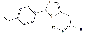 N''-HYDROXY-2-[2-(4-METHOXYPHENYL)-1,3-OXAZOL-4-YL]ETHANIMIDAMIDE 구조식 이미지