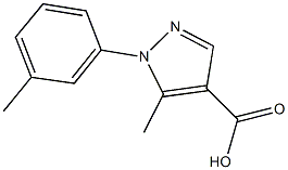 5-METHYL-1-(3-METHYLPHENYL)-1H-PYRAZOLE-4-CARBOXYLIC ACID 구조식 이미지