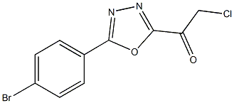 1-[5-(4-BROMOPHENYL)-1,3,4-OXADIAZOL-2-YL]-2-CHLOROETHANONE 구조식 이미지