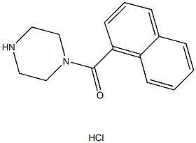 1-(1-NAPHTHOYL)PIPERAZINE HYDROCHLORIDE 구조식 이미지